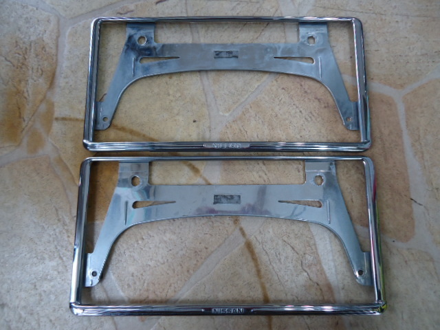 送料込み ニッサン ナンバーフレーム拍卖