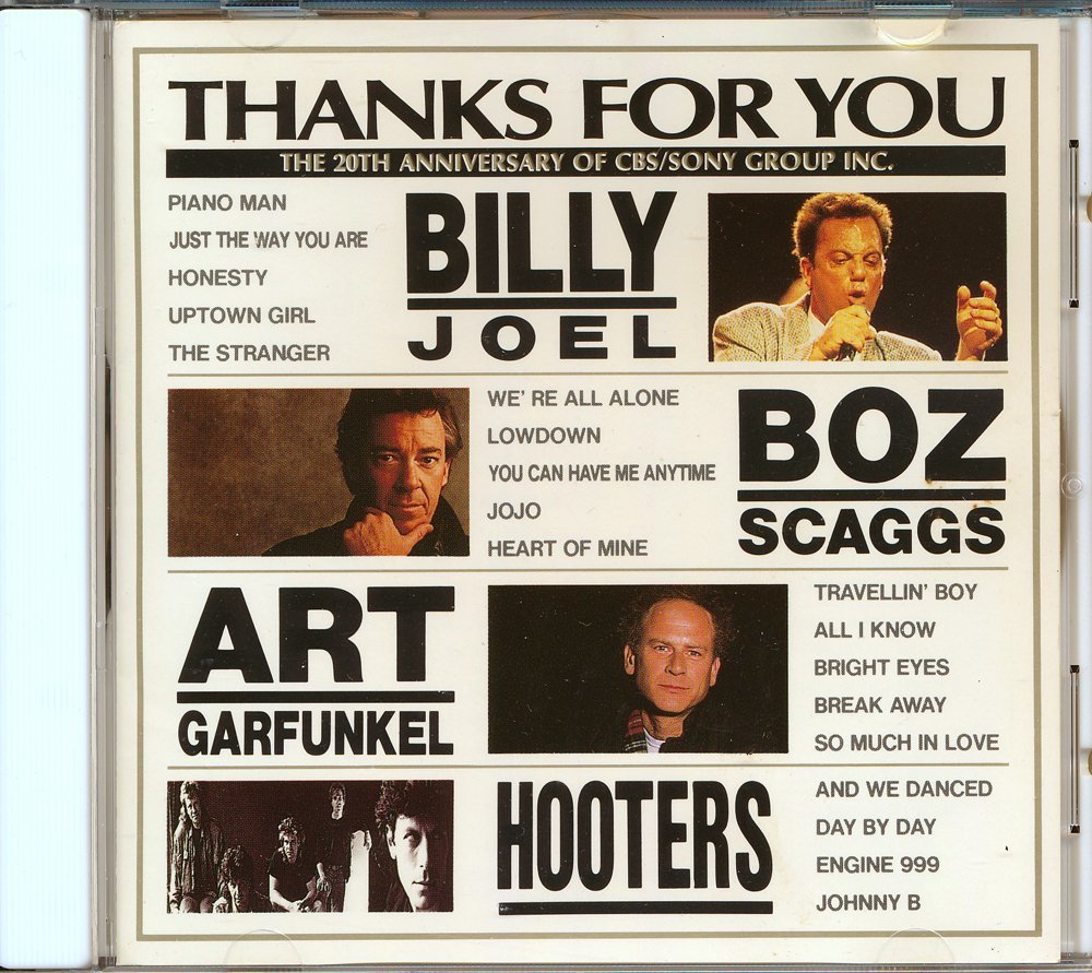 70年洋楽┃オムニバス│VA┃サンクス・フォー・ユー│Thanks For You┃CBSソニー25DP-5200│1988.07年│2500円┃管理6180拍卖