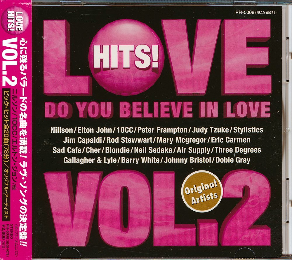 洋楽輸入盤┃オムニバス┃ラヴ・ヒッツ!Vol.2│Love Hits ! Vol.2 Do You Believe In Love┃KEEPPH-5008│1996年│2000円┃管理6183拍卖