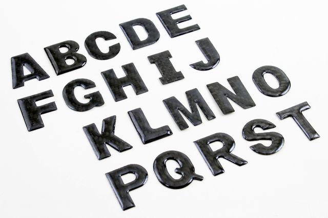 組み合タイプカーボン調ロゴエンブレムローマ字・アルファーベッド拍卖