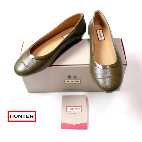☆☆ 未使用 定価14000円 HUNTER ハンター ☆☆ ORIGINAL TOUR BALLERINA GLOSS UK3 JPN22cm レインシューズ拍卖