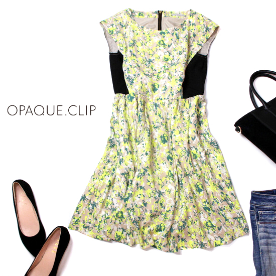 ☆☆ 美品 (株)ワールド OPAQUE.CLIP オぺークドットクリップ ☆☆ 可愛いジョーゼット生地 ワンピース M 春 夏 21B08拍卖