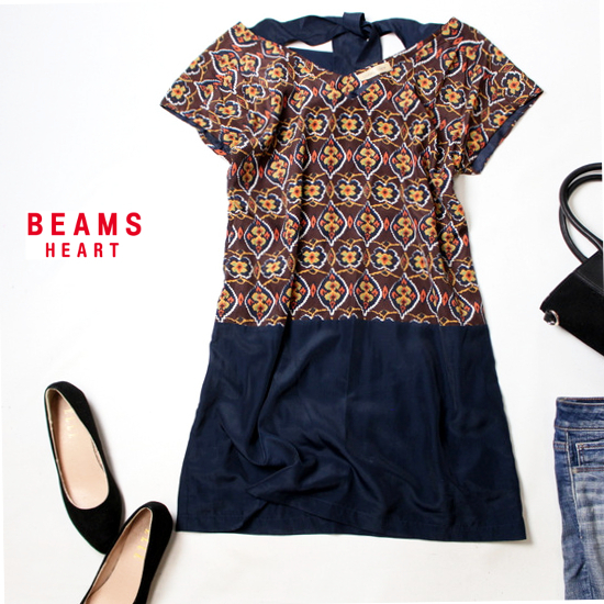 ☆☆ 美品 BEAMS HEART ビームスハート ☆☆ 可愛いリボン とろみ チュニック F 春 夏 NATU2拍卖
