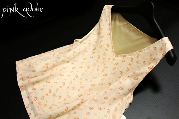 未使用 (株)ワールド pink adobe ピンクアドべ 可愛い コットン ボイル ノースリーブ プルオーバー L 18J06拍卖