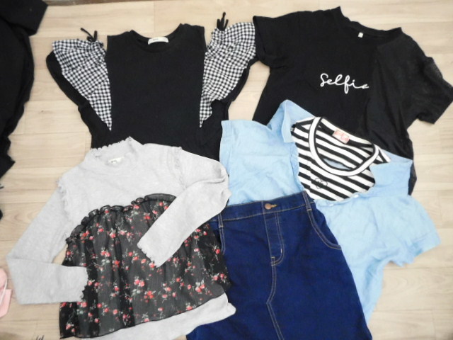 MM76 ジーユー GU MPS Ricca ricca トップス・スカート 5点 サイズ130・140:福袋拍卖