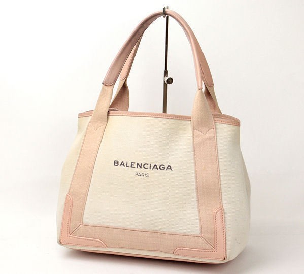 希少! バレンシアガ キャンバストート ネイビーカバス★81296拍卖