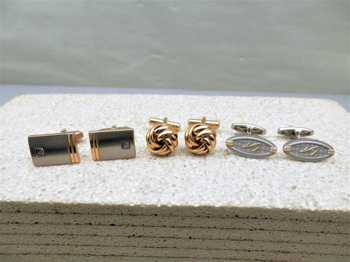 ブランド等 ファッションカフス 3種 約34g 現状品 売り切り拍卖