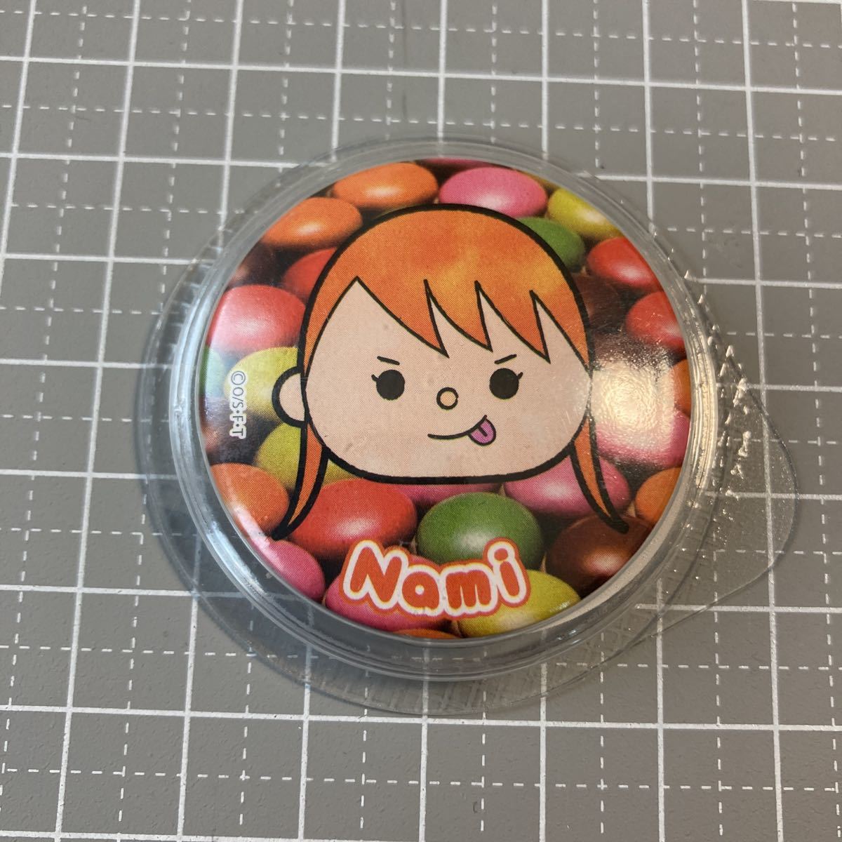 ワンピース 缶バッジ わなげチョコ おまけ ナミ拍卖