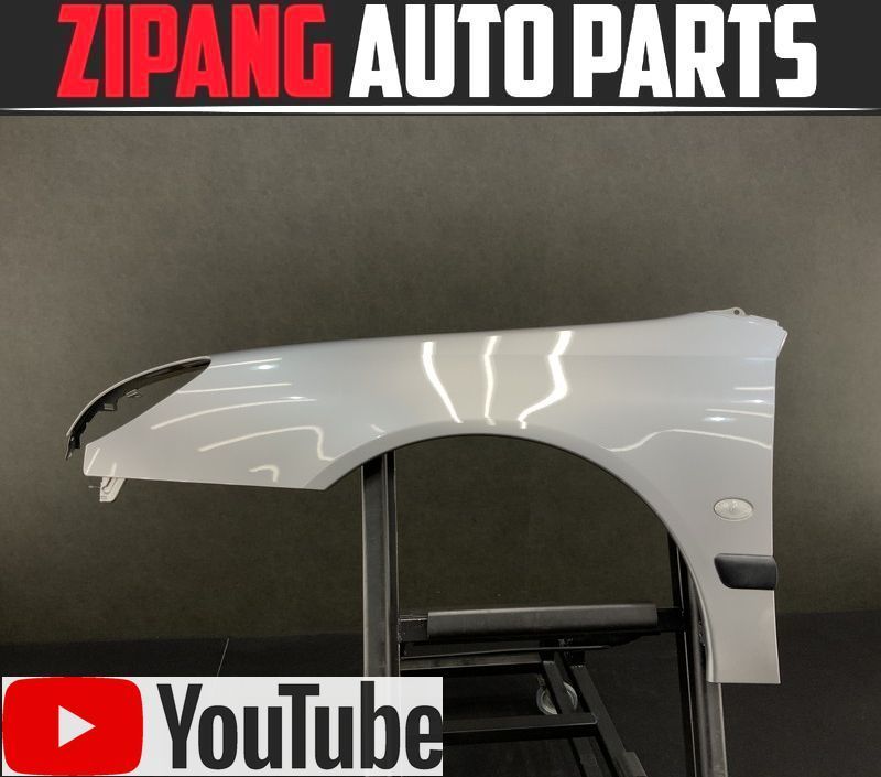 PU013 Z8 プジョー 607 V6 左フロント フェンダー ◆EZAC マーキュリーグレーM 変形なし 【動画あり】◎拍卖