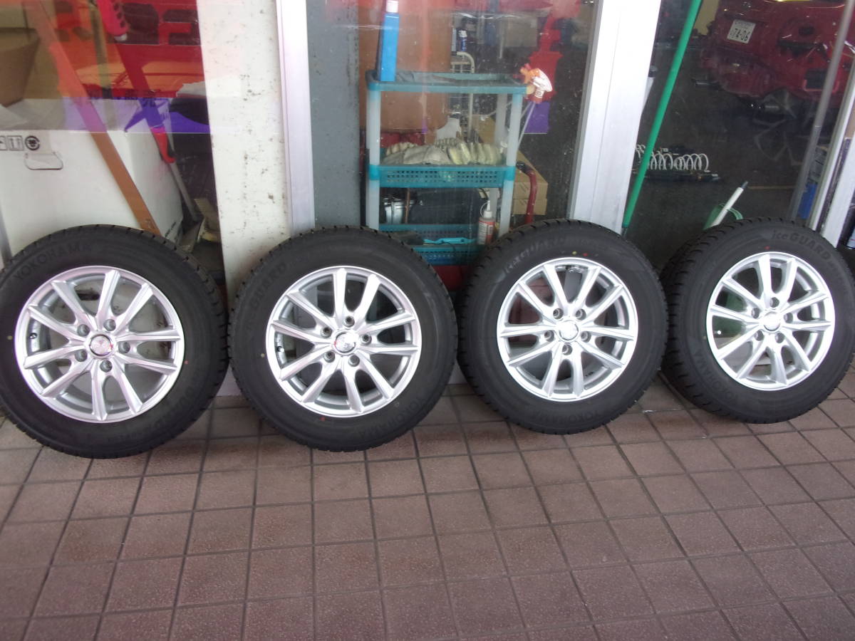 ♪S3009 2019年製 ヨコハマ アイスガード 195/65R15 アルミホイールセット セレナ♪拍卖