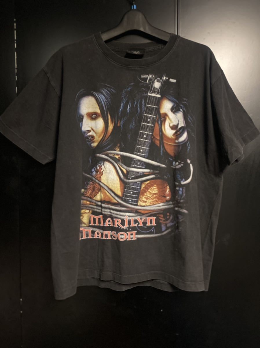 MARILYN MANSON Tシャツ バンドTシャツ サイズL ブラック マリリンマンソン 拍卖