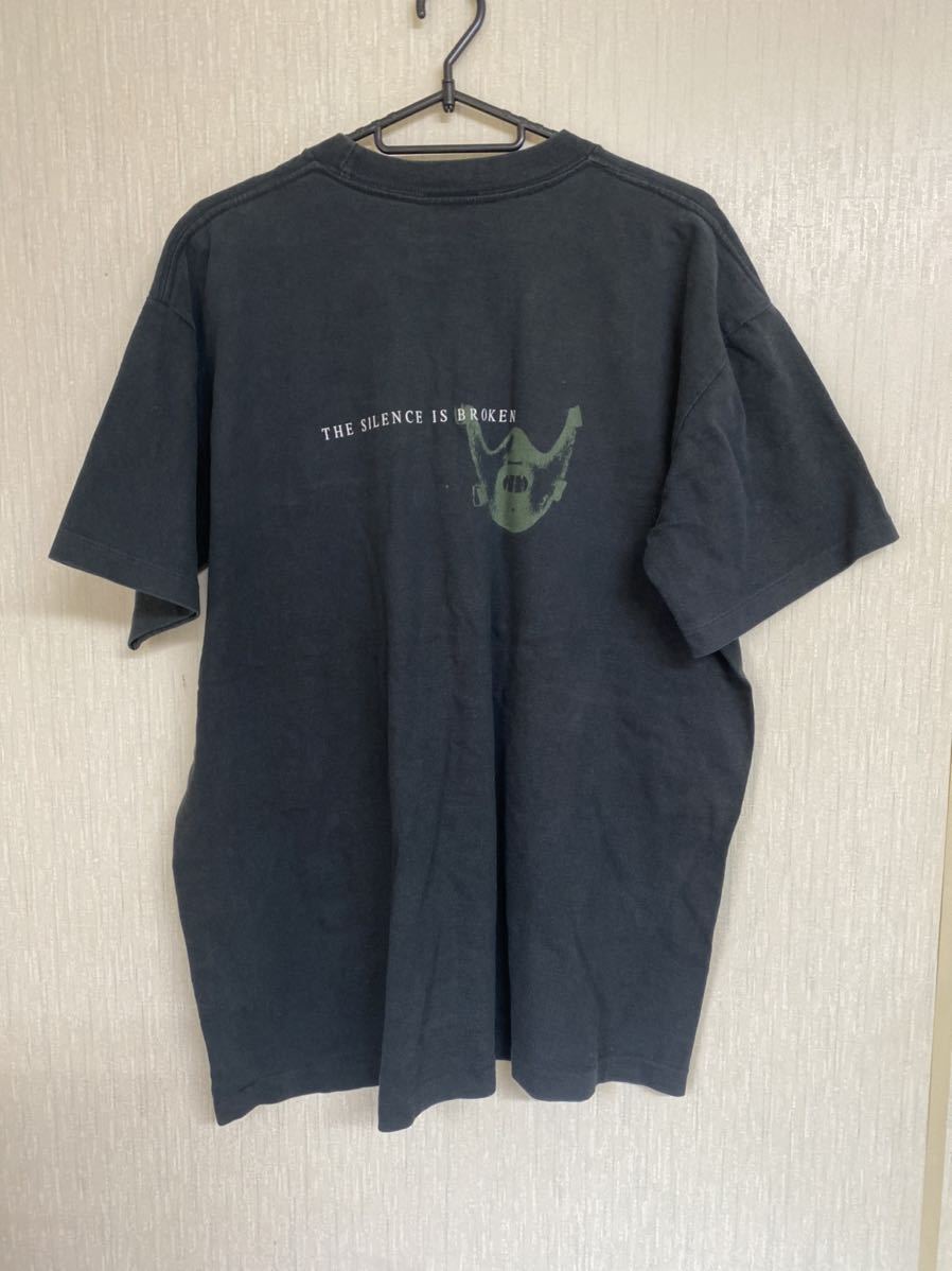90'S HANNIBAL Tシャツ ヴィンテージ 映画Tシャツ RED DRAGON サイズL 羊たちの沈黙 ハンニバル 当時物 オフィシャル ブラック拍卖