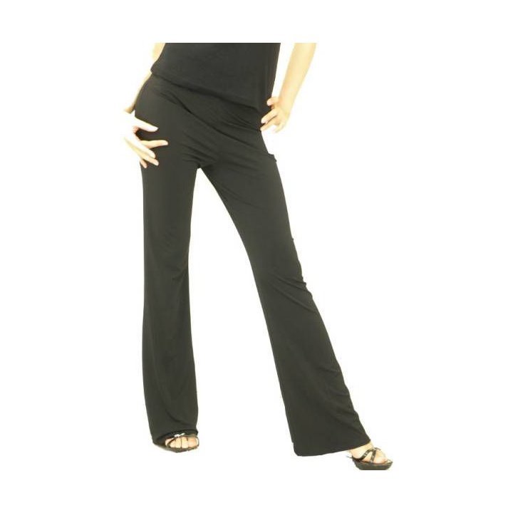 新品●送料無料◎社交ダンスボトムス ●ブーツカットパンツ ◎サイズ XL ●ゴムなのにすっきり 美脚 足長効果あり拍卖