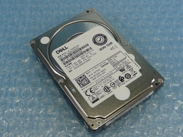 1LNM // DELL 0KT5V6(KT5V6) 300GB 2.5インチ SAS 10000rpm 12Gb 15mm / AL14SEB030N // Dell PowerEdge R710 取外拍卖