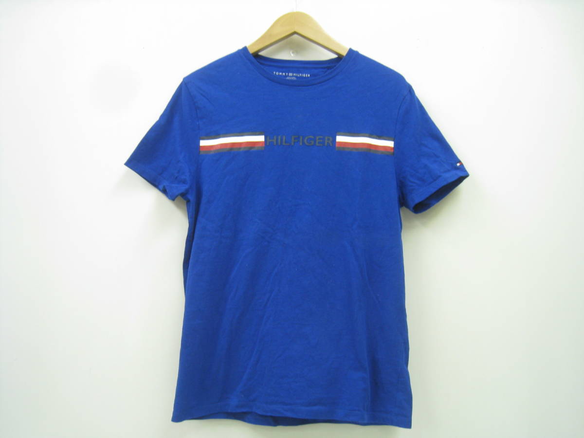 TOMMY HILFIGER トミーヒルフィガー ロゴ 半袖 Tシャツ ブルー 青 サイズS/P拍卖
