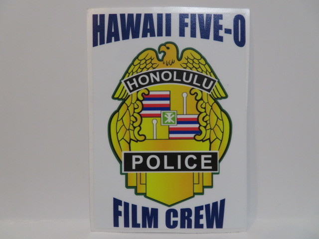 HAWAII FIVE-0 オフィシャルショップ購入品 FILM CREW ステッカー シール 新品 ハワイファイブオー 公式 グッズ スティーヴ ホノルル警察拍卖