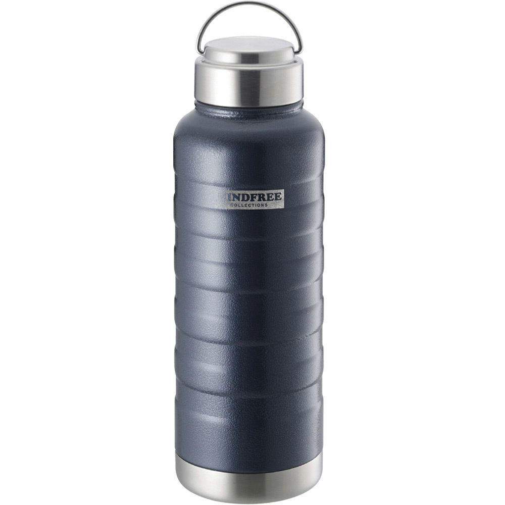 同梱可能 ステンレスボトル 1000ml 水筒 マイボトル 真空二重 マインドフリー ネイビー MF-10N/3761x1本拍卖