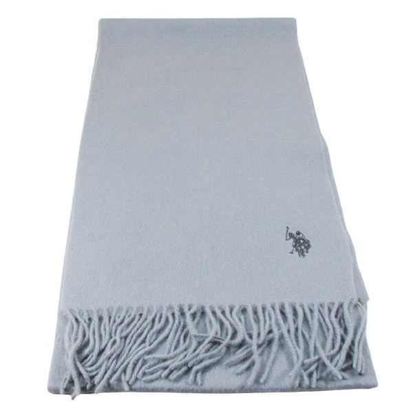 送料無料 マフラー ウール100% 220x30cm uspa2009-143591 グレイ U.S. POLO ASSN.(ユーエス ポロ アッスン)拍卖
