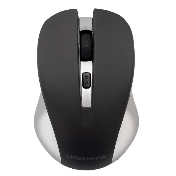 送料無料 マウス無線 2.4GHz 光学式 グリーンハウスGH-MULNOA-SV シルバー/7588拍卖