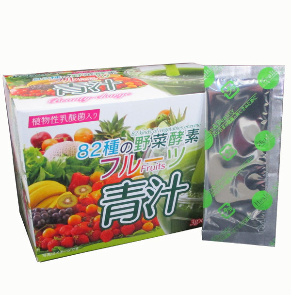 送料無料 82種類の野菜酵素 フルーツ青汁 3g×25スティック拍卖