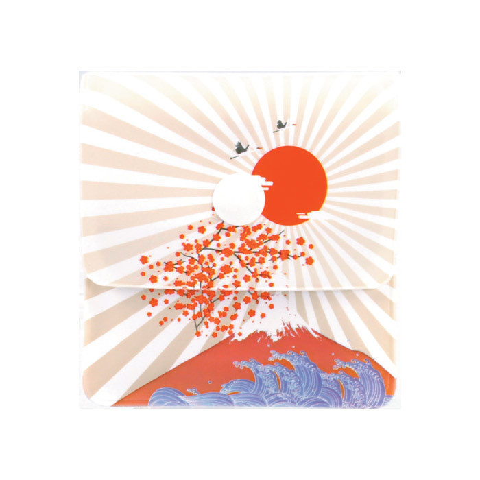 同梱可能 携帯灰皿 ソフト吸殻入れ 和柄 日本の美 おしゃれ 和風 日本土産 気軽 エコ (株)ライテック LT-26 柄はお任せ発送x6個セット拍卖