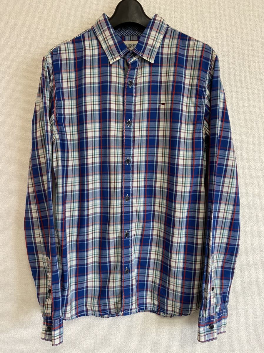 TOMMY HILFIGER トミーヒルフィガー HILFIGER DENIM チェックシャツ S拍卖