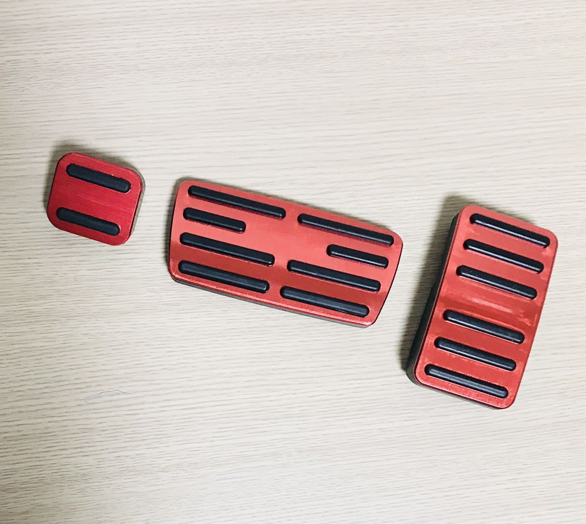 本田 ペダルカバー  フットペダル ブレーキ ホンダ 3点セット レッド拍卖