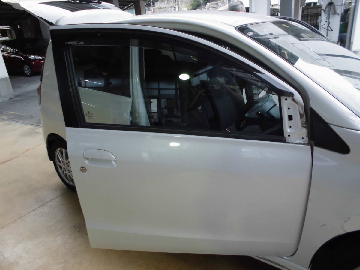 H21 ミラ カスタム L275S 右 フロント ドア W24 パール 中古品拍卖