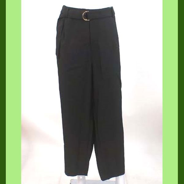 未使用 5L 股下61 ベルト付ワイドパンツ ガウチョパンツ ネイビー 大きいサイズ拍卖