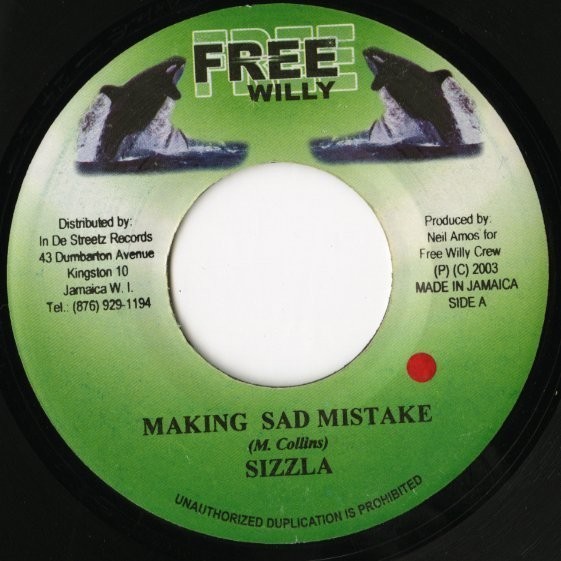 7インチ Sizzla / Making Sad Mistake Powerman / Good Looking【Free Willy】JAMAICA盤 Baba シズラ パワーマン DANCEHALL 45RPM.拍卖