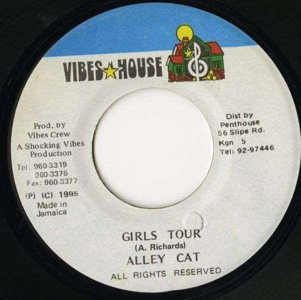 Urkle Riddim:JAMAICA盤 7インチ Alley Cat/Girls Tour【Vibes House】90s DANCEHALL ダンスホール 45RPM. 試聴拍卖