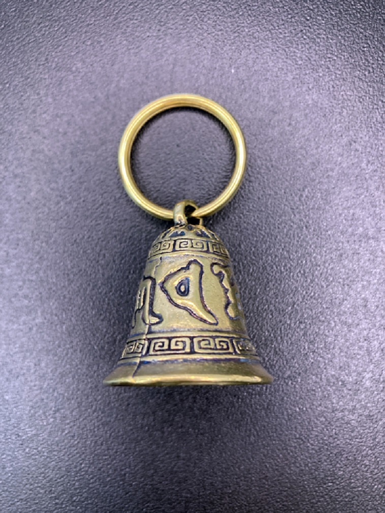 【匿名配送】真鍮 brass ガーディアンベル 鐘2 御守り キーホルダー ハーレー ライダー 3-1拍卖