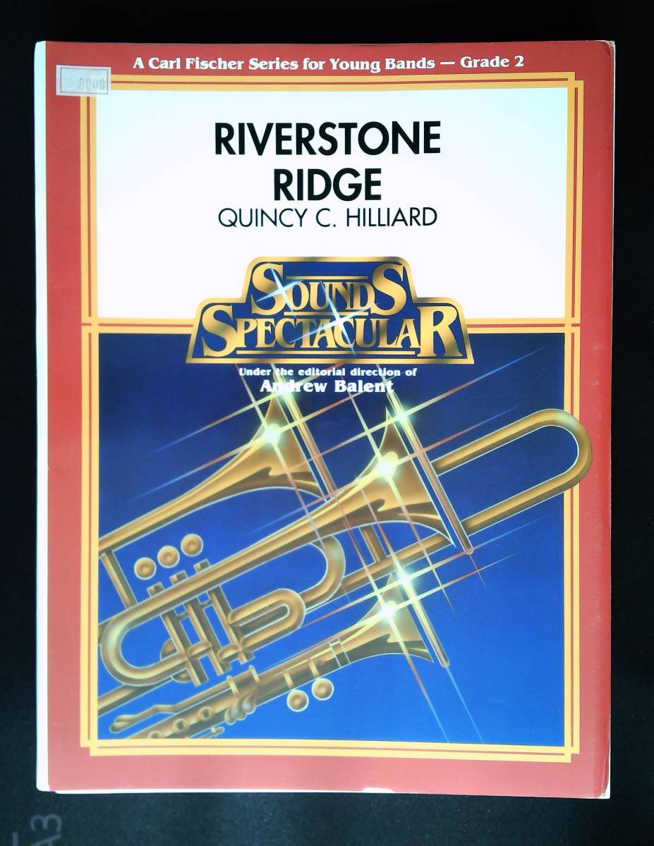 送料無料/吹奏楽楽譜/クインシー・C・ヒリアード:リヴァーストーン・リッジ/試聴可/スコア&パート譜セット拍卖
