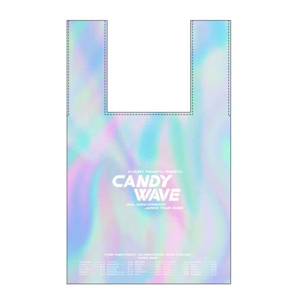 即決! きゃりーぱみゅぱみゅ 10th ANNIVERSARY JAPAN TOUR 2022 “CANDY WAVE” ☆ オーロラPVCトートバッグ 未開封新品拍卖