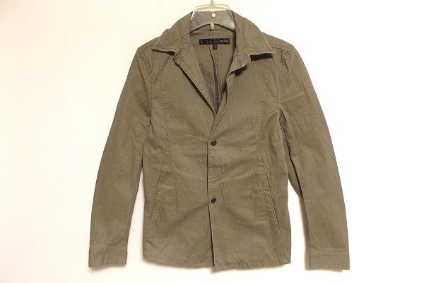 N4620:SCHLUSSEL(シュリセル)シワ加工コットンジャケット/カーキ/2:5拍卖