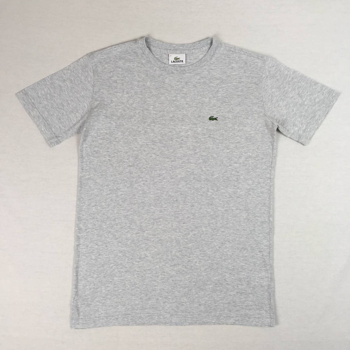 LACOSTE ラコステ TH075E 日本製 Tシャツ サイズ4 グレー 半袖拍卖