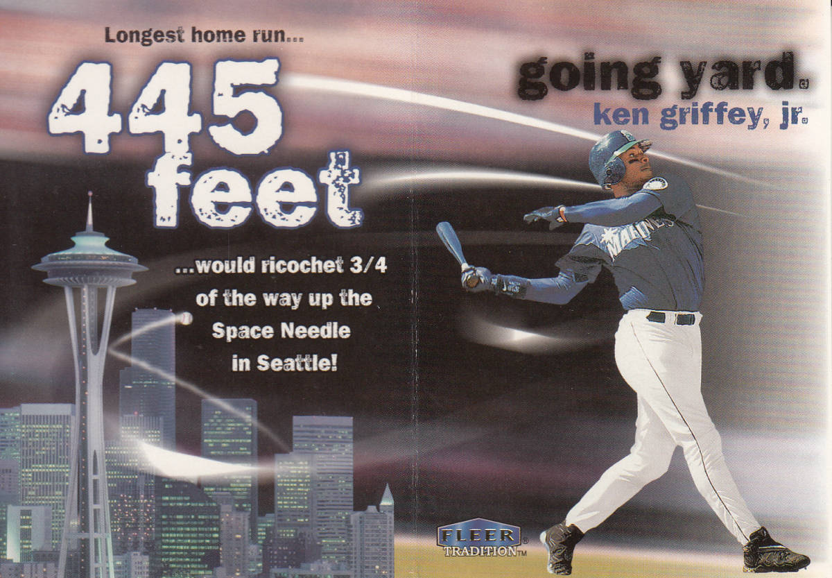 1999 FLEER 'Ken Griffey,Jr. going yard 7of15GY 2つ折り拍卖