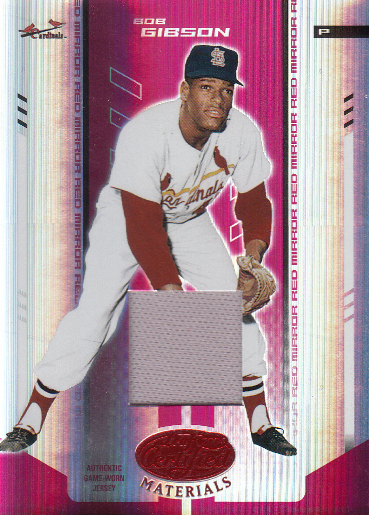 2004 Leaf Certified 'BOB GIBSON' GAME-WORN JERSEY 250枚拍卖
