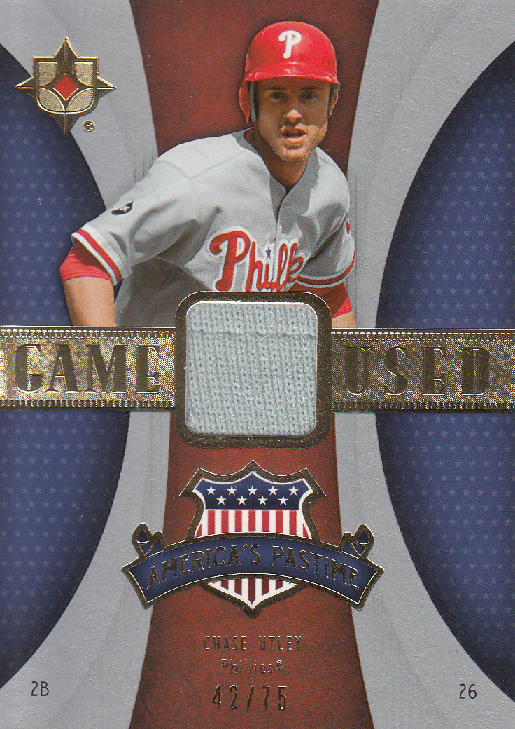 2007 ULTIMATE 'CHASE UTLEY' AMERICA'S PASTIME JERSEY 75枚拍卖