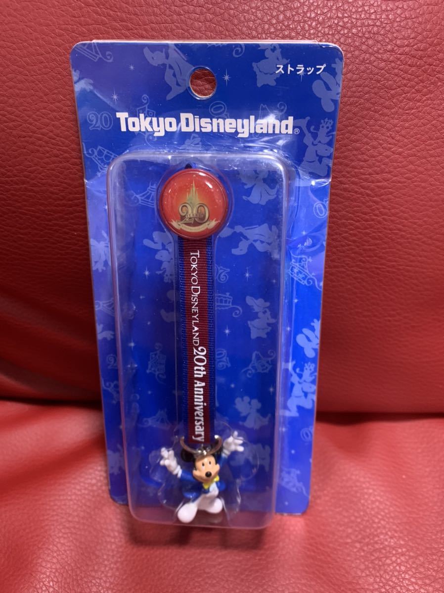 新品!東京ディズニーランド TDL20周年記念グッズ ミッキーマウス ストラップ拍卖