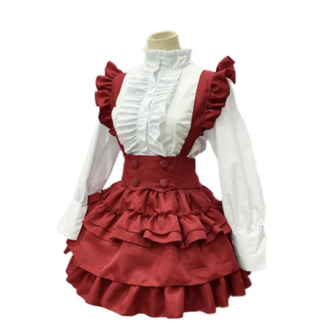 【M-4】ワンピース メイド 服 ロリータ 学園祭 ハロウィン お祭り イベント コスプレ衣装フリー サイズS-L可用拍卖