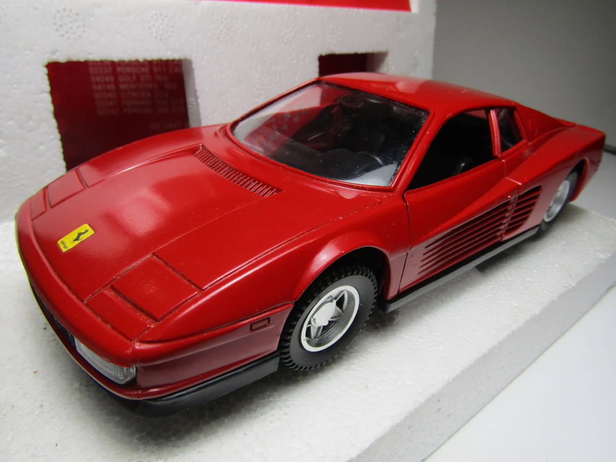 Ferrari testarossa 1/25 フェラーリ テスタロッサ Made in Italy イタリア製当時物 Tonka Polistil ENZO ピニンファリーナ 1/24     拍卖