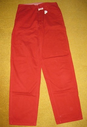 PINK HOUSE ピンクハウス 赤カーペンターパンツ 綿パン拍卖