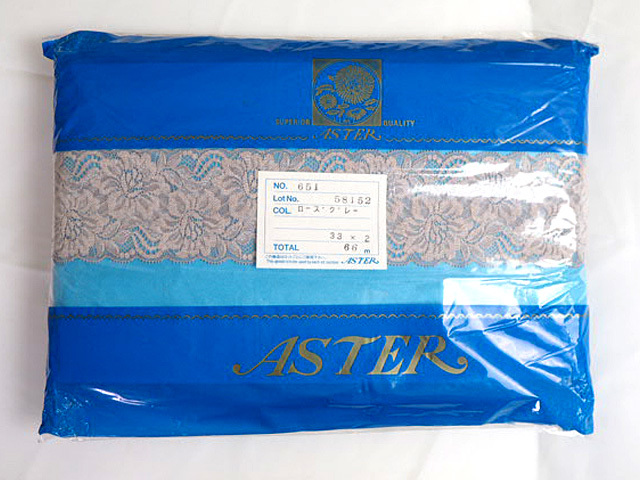 新品未使用 超激安レース ローズグレー 66M・220329拍卖