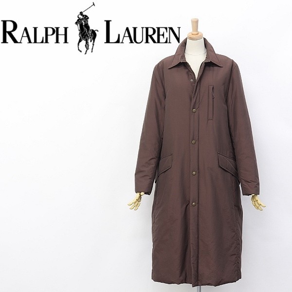 国内正規品◆RALPH LAUREN BLACK LABEL/ラルフローレン ブラックレーベル 中綿 ロング コート ブラウン 5f拍卖