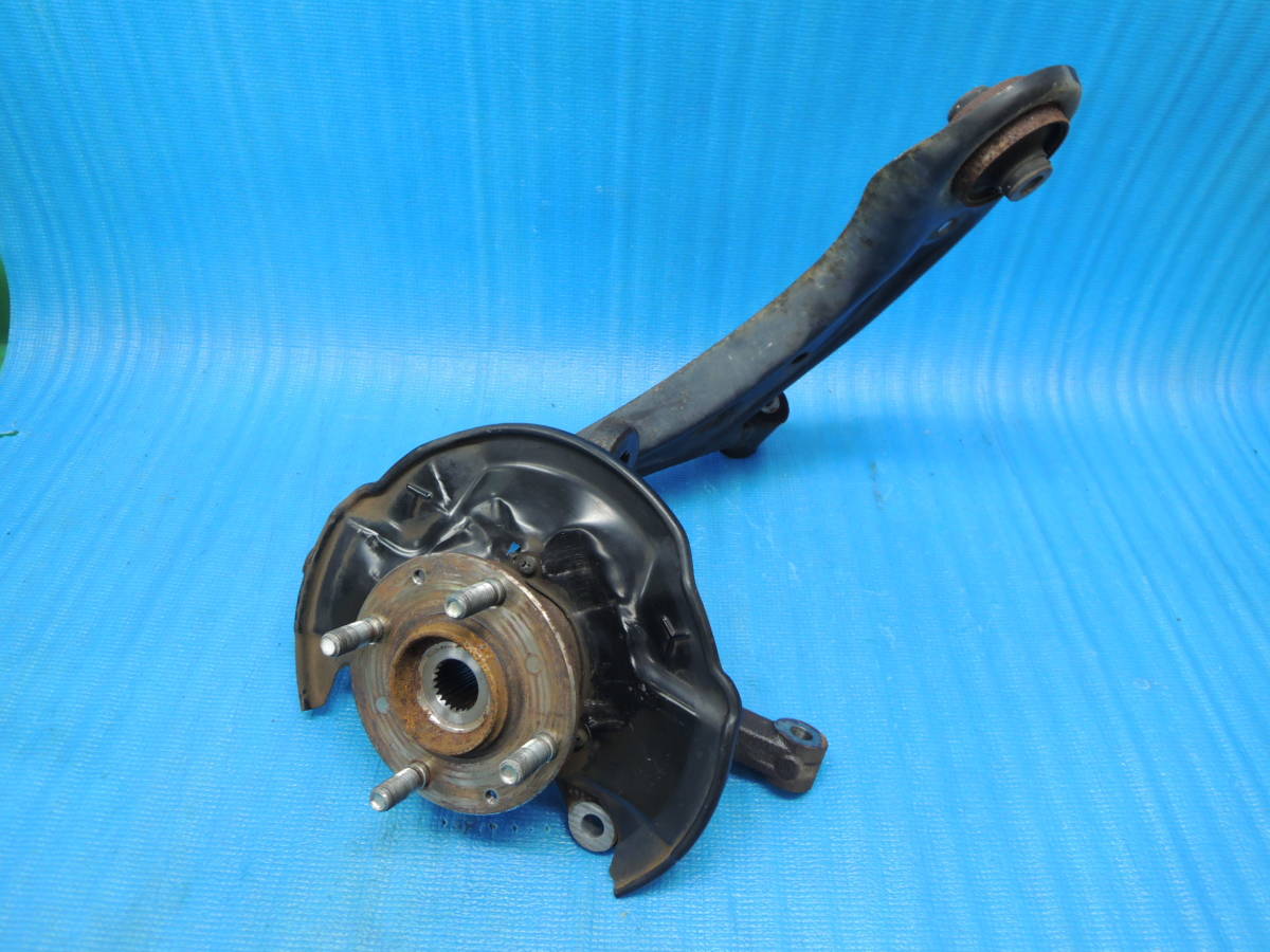 ・ DBA-JF1 N-BOX カスタム G・Lパッケージ 純正 【右/R】 フロント ハブナックル ロアアーム付き 69900km H-9732拍卖