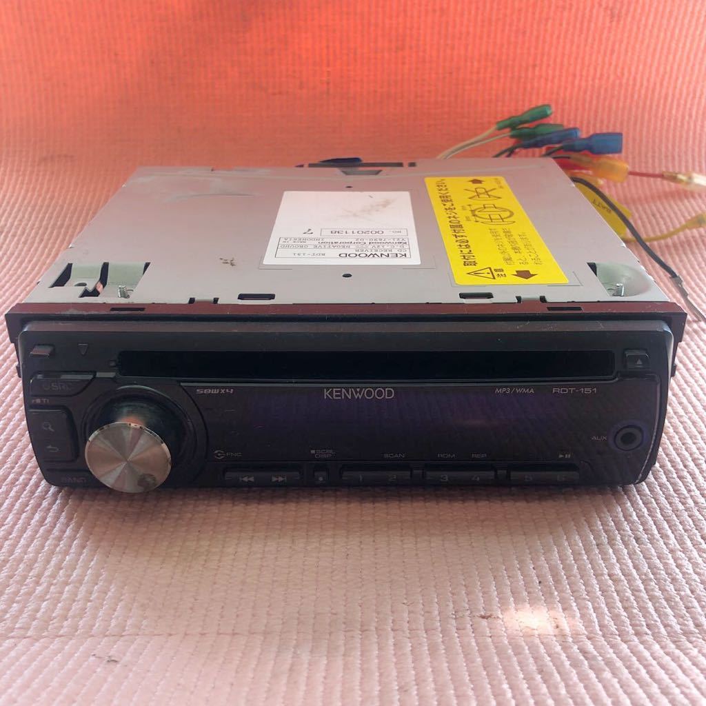 動作未確認 KENWOOD CDプレーヤー RDT-151 1DIN MP3/WMA 50W×4 ケンウッド拍卖