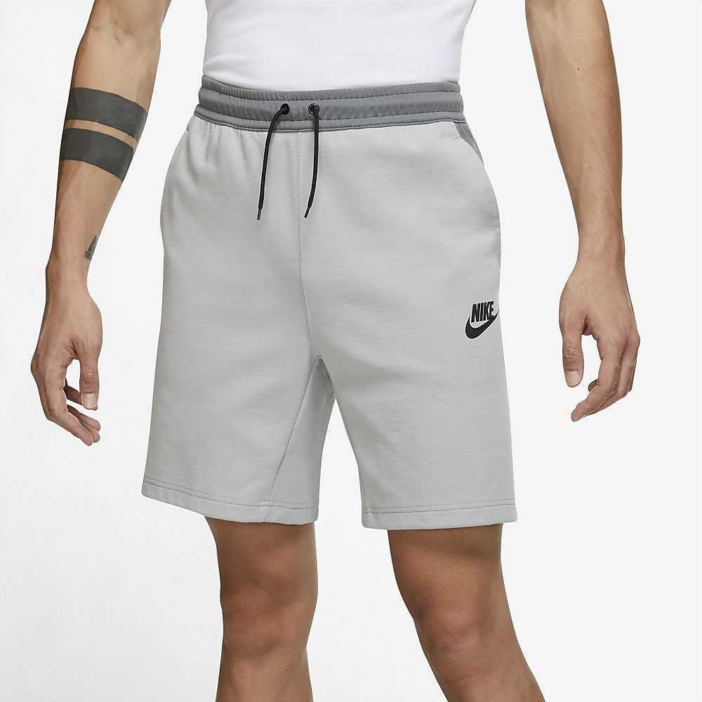 新品 定価7150 NIKE テック エッセンシャル フリース スウェット ハーフパンツ グレー XL ナイキ 国内正規品 スウッシュ 膝丈拍卖