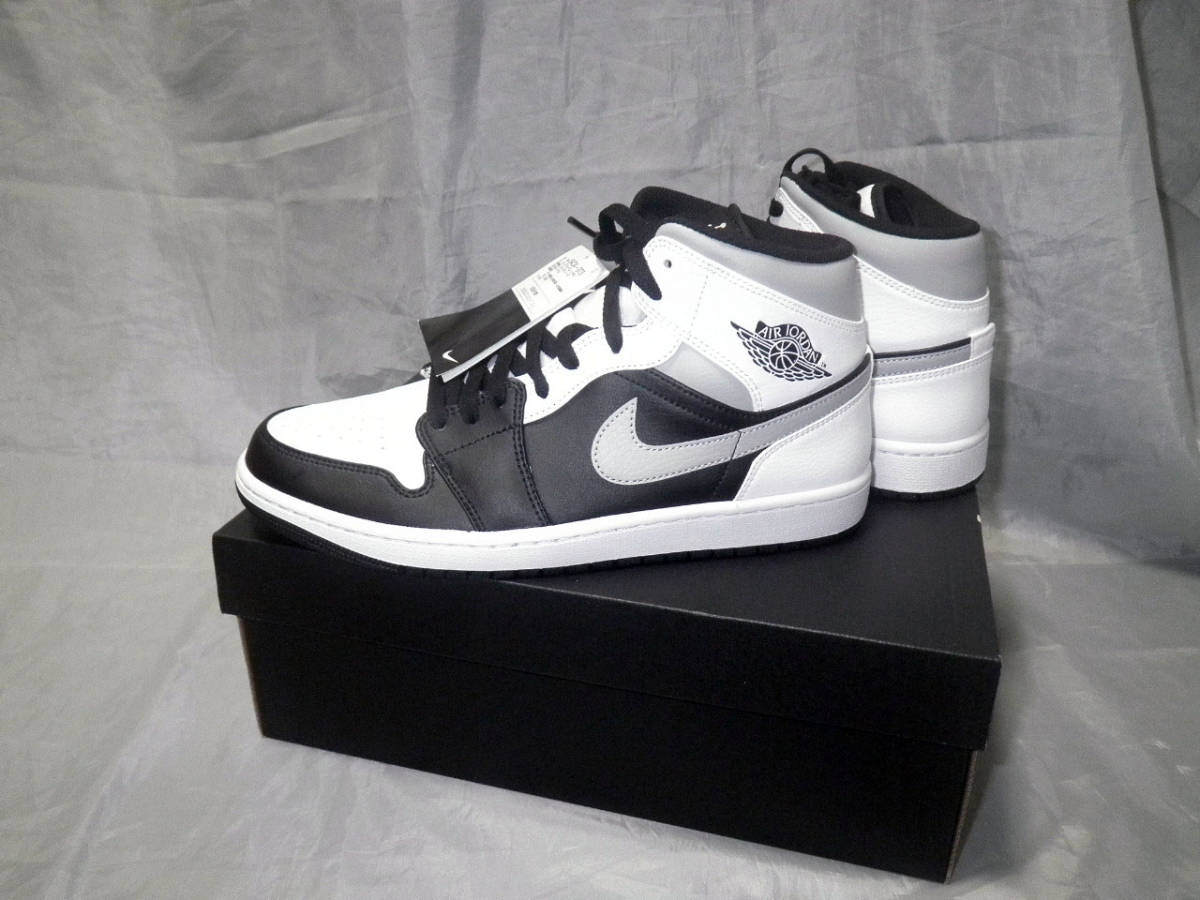 ■NIKE AIR JORDAN 1 MID■WHITE SHADOW■28.0cm■未使用■送料込!!拍卖