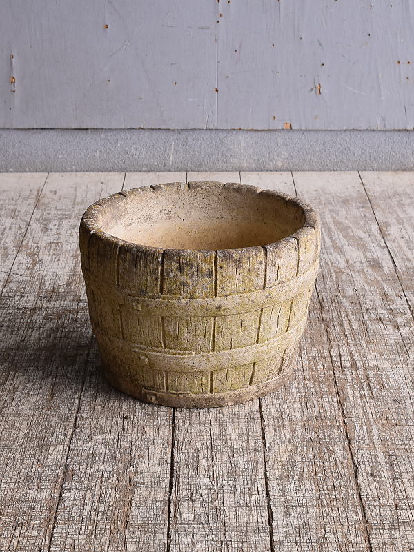 イギリス アンティーク セメント製 プランター 植木鉢 10781拍卖